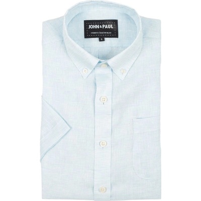 Martinů volnočasová lněná košile s krátkým rukávem