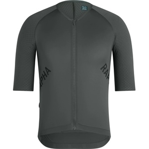 Rapha Мъжка фланелка с къс ръкав за колоездене Rapha Pro Team Aero Jersey Cycling jersey - Onyx / White (056-4400-0213)