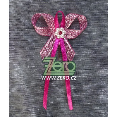 Vonička (vývazek) svatební - fuchsie-fuchsiová s perlovým květem