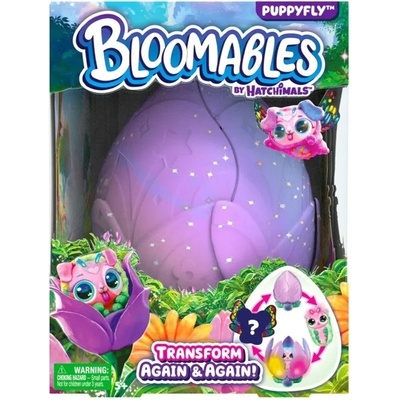 Spin Master Интерактивна плюшена играчка Hatchimals Bloomables - Puppyfly, лилава (19213)
