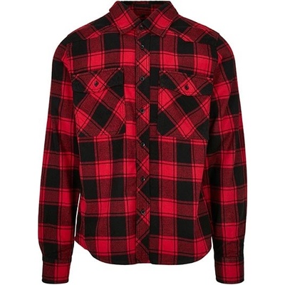Build Your Brand pánska košeľu 4002 red-black