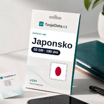 eSIM Japonsko 50 GB / 179 dní