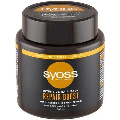 Syoss Repair Boost 4v1 Intenzivní vlasová kúra pro suché a poškozené vlasy 500 ml – Hledejceny.cz