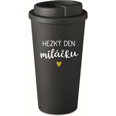 Giftela HEZKÝ DEN MILÁČKU černý termohrnek 475 ml