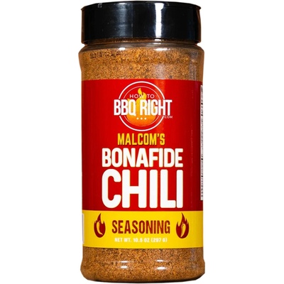 How to BBQ Right, Malcom's Bonafide Chili Seasoning, 297g