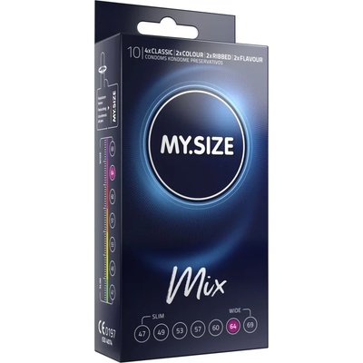 Презервативи, моят размер, 10 броя - My Size Mix 64mm (MSMIX06410)