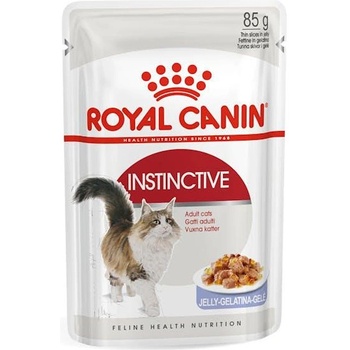 Royal Canin Instinctive Jelly 85g - Пълноценна мокра храна с желе в пауч за котки в зряла възраст от 1 до 7 години