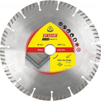 Klingspor DT350BT diamantový rezný kotúč 230 x 22,23 mm 354794