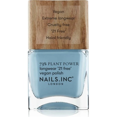 Nails Inc. Plant Power dlouhotrvající lak na nehty odstín Clean To The Core 14 ml