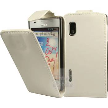 Image 1 of LG Optimus L5 E610 Flip Калъф Бял + Протектор