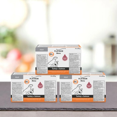 Platinum Natural Menu Turkey Salmon 36 x 375 g