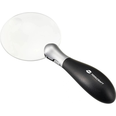 Toolcraft TO-8997036 ruční lupa s LED osvětlením zvětšení 3 x, 5 x