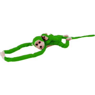mamido opička s mláďátkem zelená 90 cm