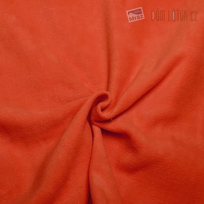 Fleece antipilling oranžový 92