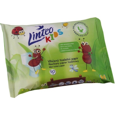 Dětský vlhčený toaletný papier Linteo KIDS 50ks