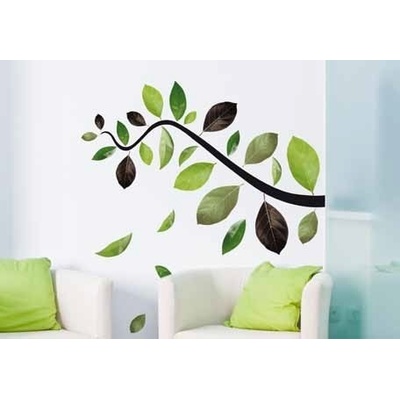 Samolepící dekorace na zeď Leaves 57114 / Samolepka na zeď Crearreda (70 x 100 cm)