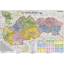 Slovenská republika - administrativní - 1:340 000 - nástěnná mapa /Stiefel/