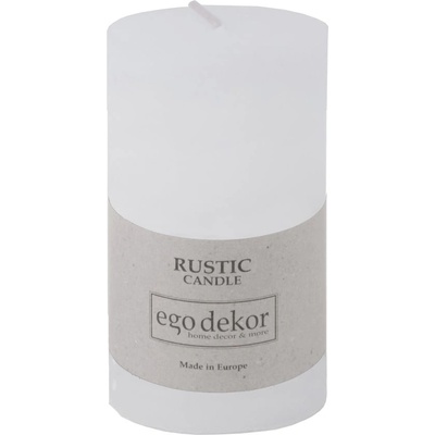 Rustic candles by Ego dekor Бяла свещ Rust, време за горене 38 h Rustic - Rustic candles by Ego dekor (ZBC-3771000)