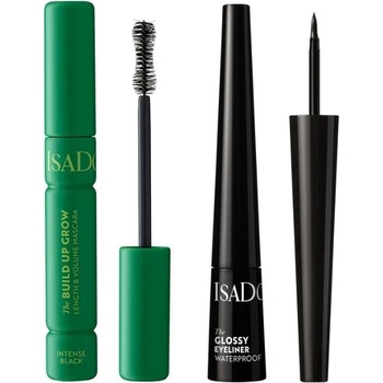 IsaDora Сет Изящен грим Isadora Спирала Intense Black The Build Up Grow § Водоустойчива очна линия Glossy Eyeliner