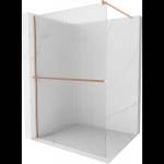 Mexen Kioto+ душ-преграда с рафт Walk-in 110 x 200 см, райе, четкана мед - 800-110-121-65-09 (800-110-121-65-09)