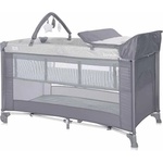 Lorelli Бебешка кошара на 2 нива Lorelli - Torino Plus, Grey striped elements (10080472213) - ozone