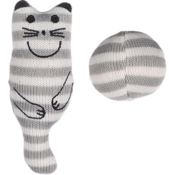 Flamingo Faci kočka hnědá s catnipem 10 cm