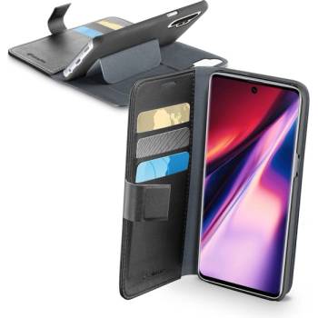 Cellularline Калъф за Samsung Galaxy Note 10+, тип портфейл, еко кожа, Cellular Line Book Agenda, черен