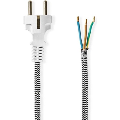 Nedis napájecí flexo kabel s opletením 3 x 1.5 mm 3.00 m CEGL11930WT