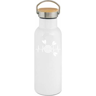 123TRIKO termoska EKG,šipky, bílý tisk 500 ml