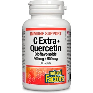 Natural Factors Immune Support C Extra + Quercetin Bioflavonoids / Имунна подкрепа с витамин С и кверцетин, 60 таблетки Natural Factors (1333 NF)