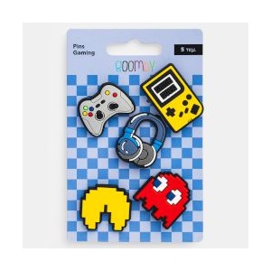 Goomby Значки за силиконов несесер и бележник Gaming 5 броя