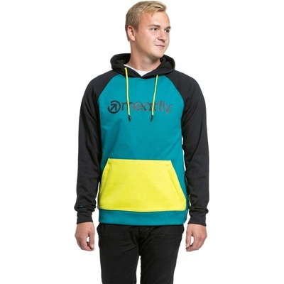 Meatfly technická mikina Gravel Lime / zelená