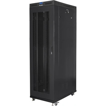 Lanberg rack cabinet 19" free-standing 42U/800x1200 (flat pack) with mesh door lcd black v2 (FF01-8242-23BL)