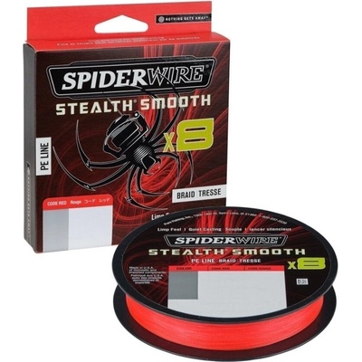 Spiderwire šnúra Stealth Smooth8 Červená 150m 0,15mm 16,5kg