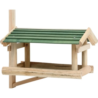 vidaXL Хранилка за птици, дърво масив, 35x29, 5x21 см (314818)
