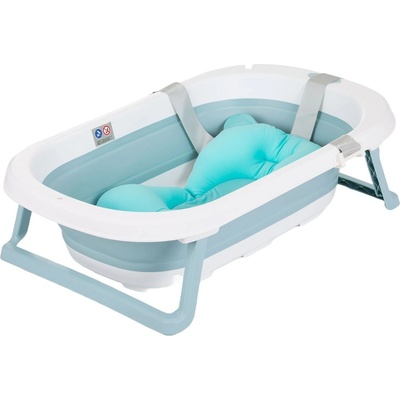 Chipolino Сгъваема вана с подложка за къпане Chipolino - Исла, 81 cm, синя (VKISL0241BL)