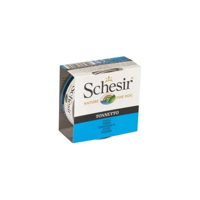 Schesir Nature - Консервирана храна за израснали кучета с риба тон в желе, 150 гр. / 2 броя