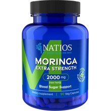 NATIOS Moringa Extract, 2000 mg, Extra Strength, 90 veganských kapslí