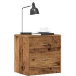 vidaXL Нощни шкафчета, 2 бр, старо дърво, 40x30x40 см, инженерно дърво (855925)