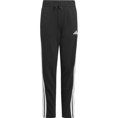adidas ESSENTIALS 3-STRIPES FLEECE PANTS černá Bílá