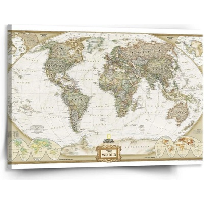 Sablio Obraz Mapa světa - 150x110 cm