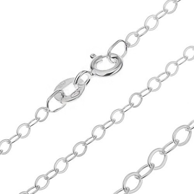 Šperky eshop Řetízek ze stříbra hladké ovály AB19.18