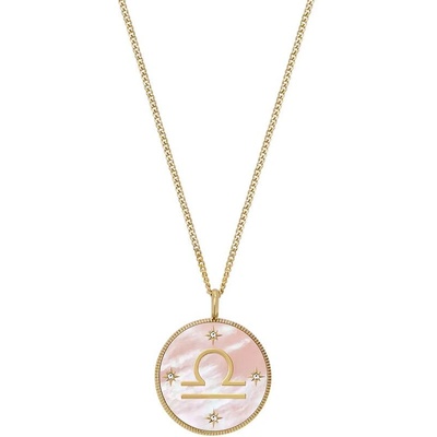 Fossil Дамско колие зодия Везни със седеф Fossil JF04844710 (JF04844710)