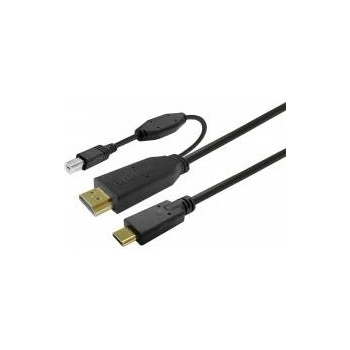 VivoLink PROUSBCHDMIUSBB7.5 USB cable 7.5 m USB 3.2 Gen 1 (3.1 Gen 1) USB C Black