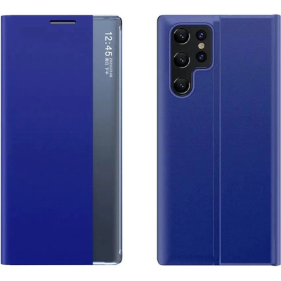 HQWear Нов Sleep Case за Samsung Galaxy S24 FE Cover с флип и стойка - син (5907769368615)