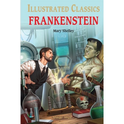Frankenstein for Kids : illustrated Children Classics English Novel with Review Questions
