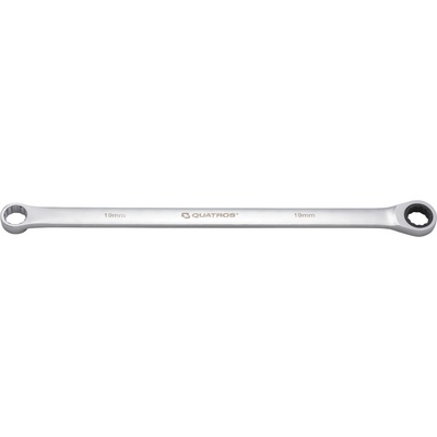 Quatros Extra dlouhý očkový ráčnový klíč 19 mm, L=420 mm QS50465A-19
