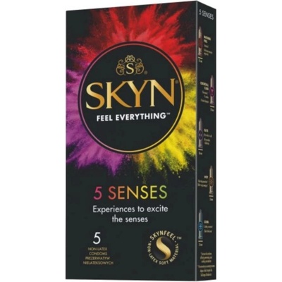 Skyn nelatexové kondomy 5 Senses 5 ks