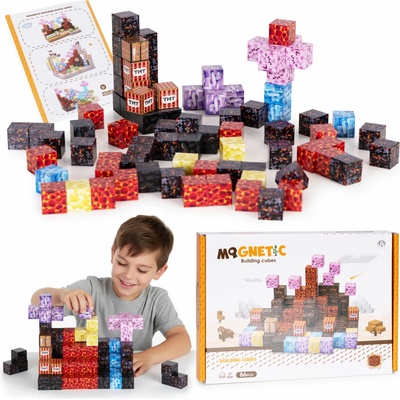 MULTISTORE Magnetické stavebné kocky 86 ks