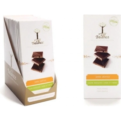 BALANCE Stevia hořká čokoláda s pomerančem 85 g